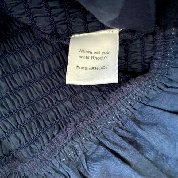 Rhode Anya smocked dress in navy - Picture 8 of 8